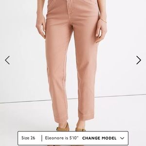 Madewell tapered pants yoke edition